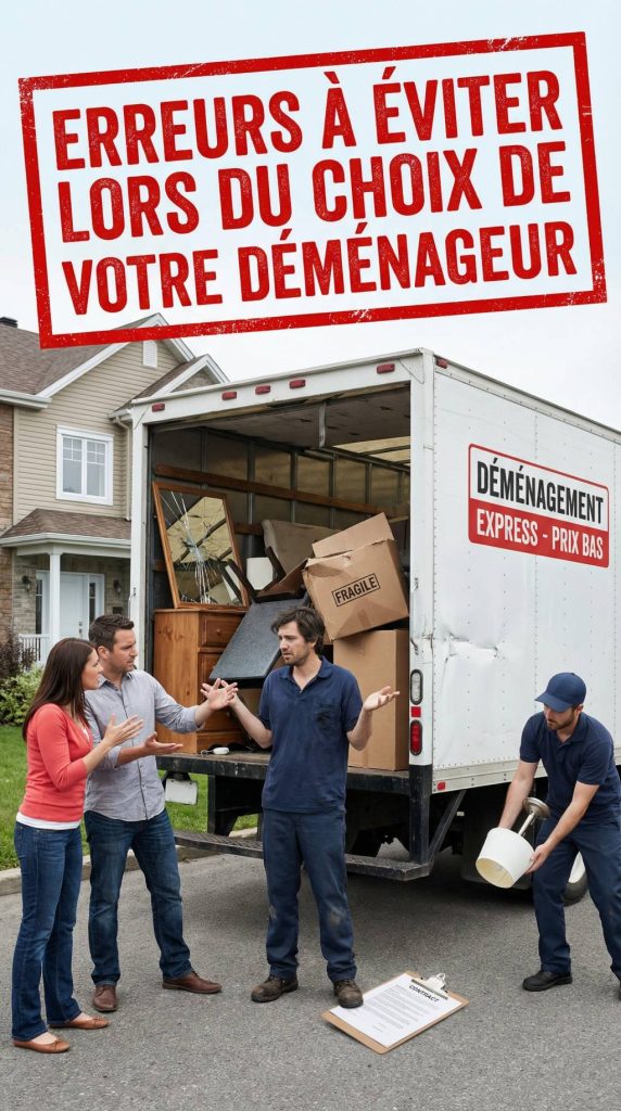 Les erreurs à éviter lors de la sélection de votre société de déménagement